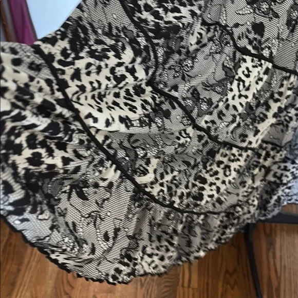 Style & Co Black and White V-Neck Sleeveless Midi Dress - Picture 3 of 5